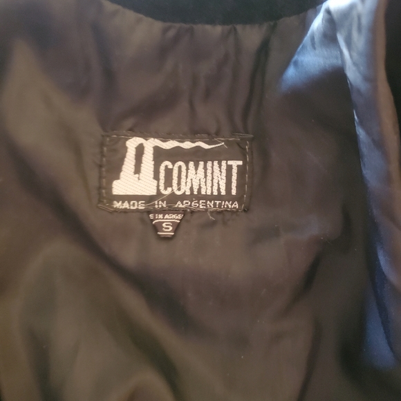 Vintage Comint leather /sued bomber jacket sz S - Picture 4 of 5